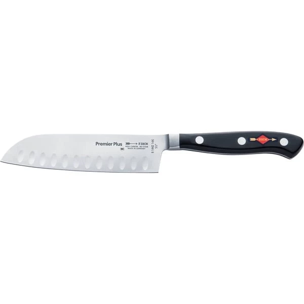 DICK Premier Eurasia Santoku Kullenschliff, 14cm, Messer 1 DICK Premier Eurasia Santoku Kullenschliff, 14cm, Messer