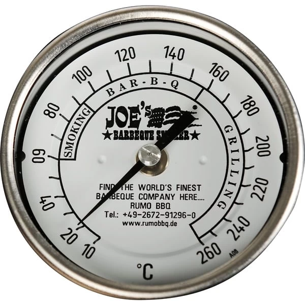 Joe´s Barbeque Joe´s Original Edelstahl Thermometer 3" 2 Joe´s Barbeque Joe´s Original Edelstahl Thermometer 3" – Bild 2