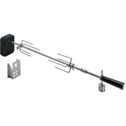 Moesta Rotisserie-Set Für Smokin' PizzaRing, Für 47cm + 50cm Kugelgrill, Grillspieß