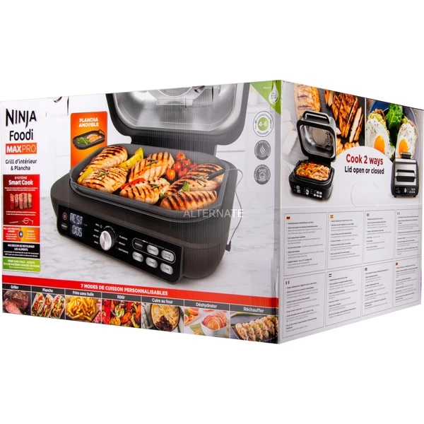 Nutri Ninja Foodi MAX PRO Grill & Heißluftfritteuse AG651EU, Elektrogrill – Bild 7