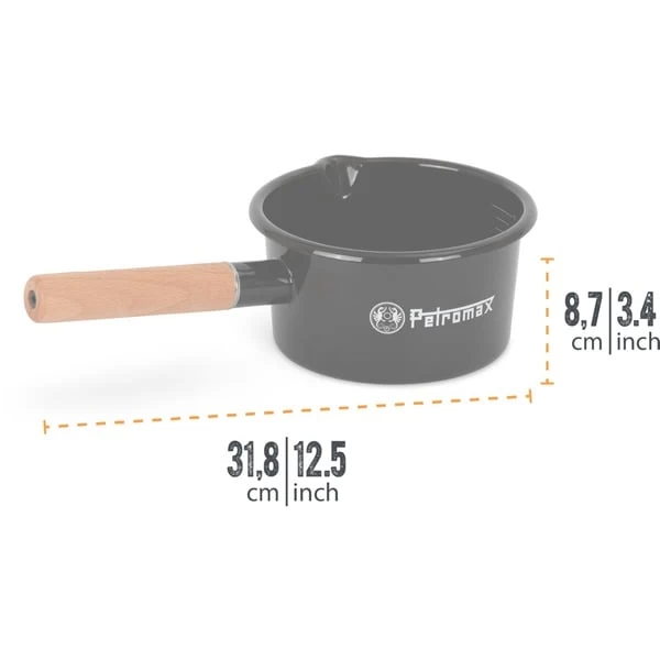 Petromax Emaille Stieltopf 1 Liter 2 Petromax Emaille Stieltopf 1 Liter – Bild 2